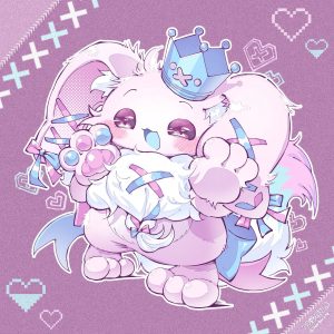 配信者ぽむあちゃんビジュアルアート