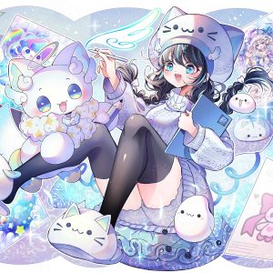 絵描きの女の子-ゲームユニットイラスト