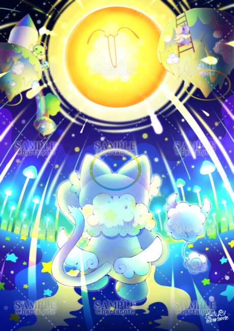 メルヘンな雰囲気のかわいいイラストです。