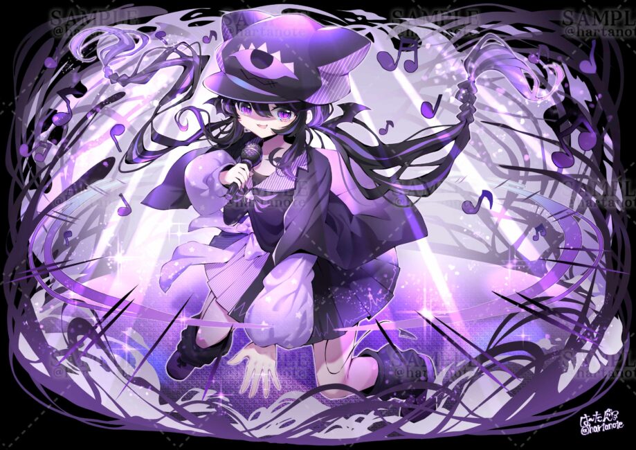 病み系アイドル　女の子　イラスト　ユニットイラスト