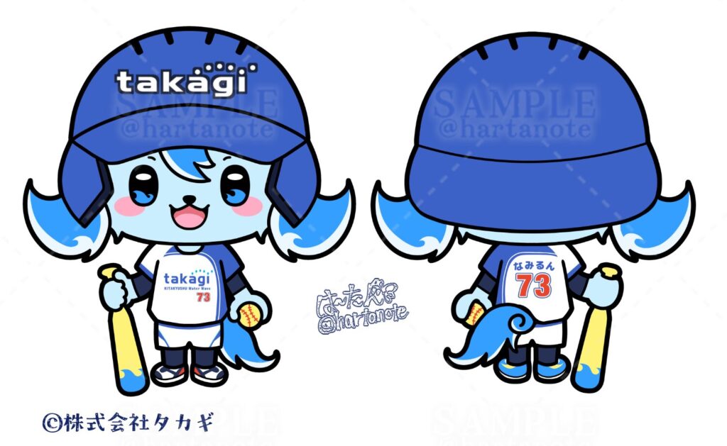 ヘルメットパターン　球団マスコット